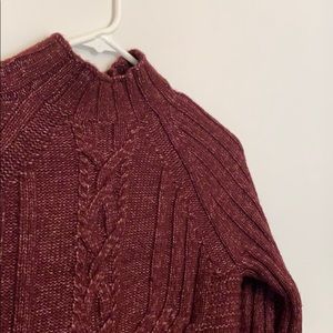 GAP // DARK RED WOOL KNIT SWEATER